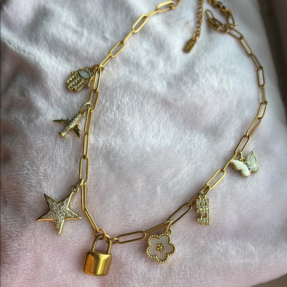 Gold Charm Necklace